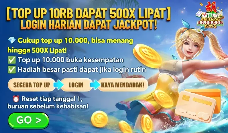 TOP UP 10RB DAPAT 500X LIPAT - LOGIN HARIAN DAPAT JACKPOT